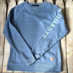 Carhartt Blue Sweatshirt with White Logo